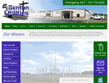 Tablet Screenshot of bentonutilities.com